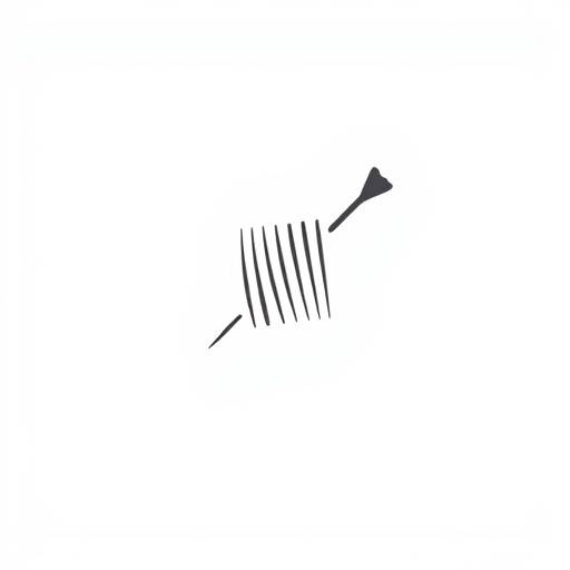 Sewing needle and thread symbol